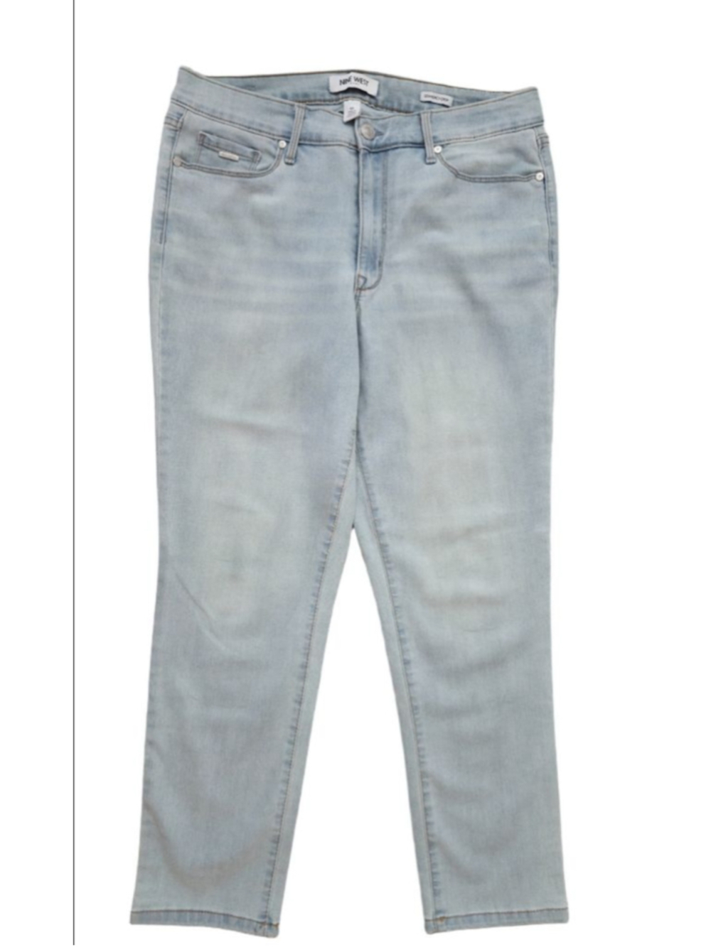 Women's NINE WEST Light Blue Gramercy Crop Jeans Size 10